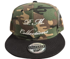 Camouflage Snapback Cap with P.M. Collections Embroidery