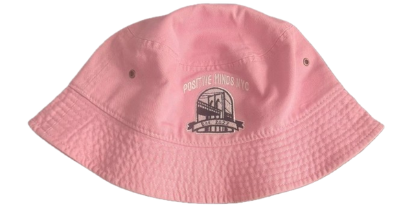 Positive Minds NYC Pink Bucket Hat